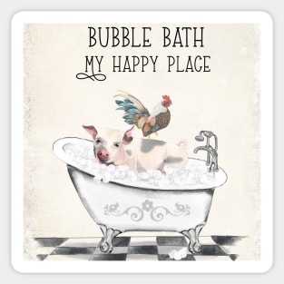 Farm Animals Bath B1 Sticker